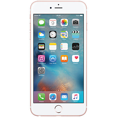 Apple iPhone 6s Plus, iOS, 5.5, 4G LTE, SIM Free, 32GB Rose Gold